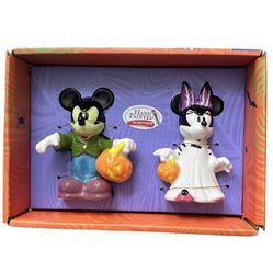 Disney Mickey And Minnie Mouse Halloween Salt & Pepper Shakers 