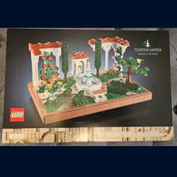 Lego 10359 icons Fountain Garden