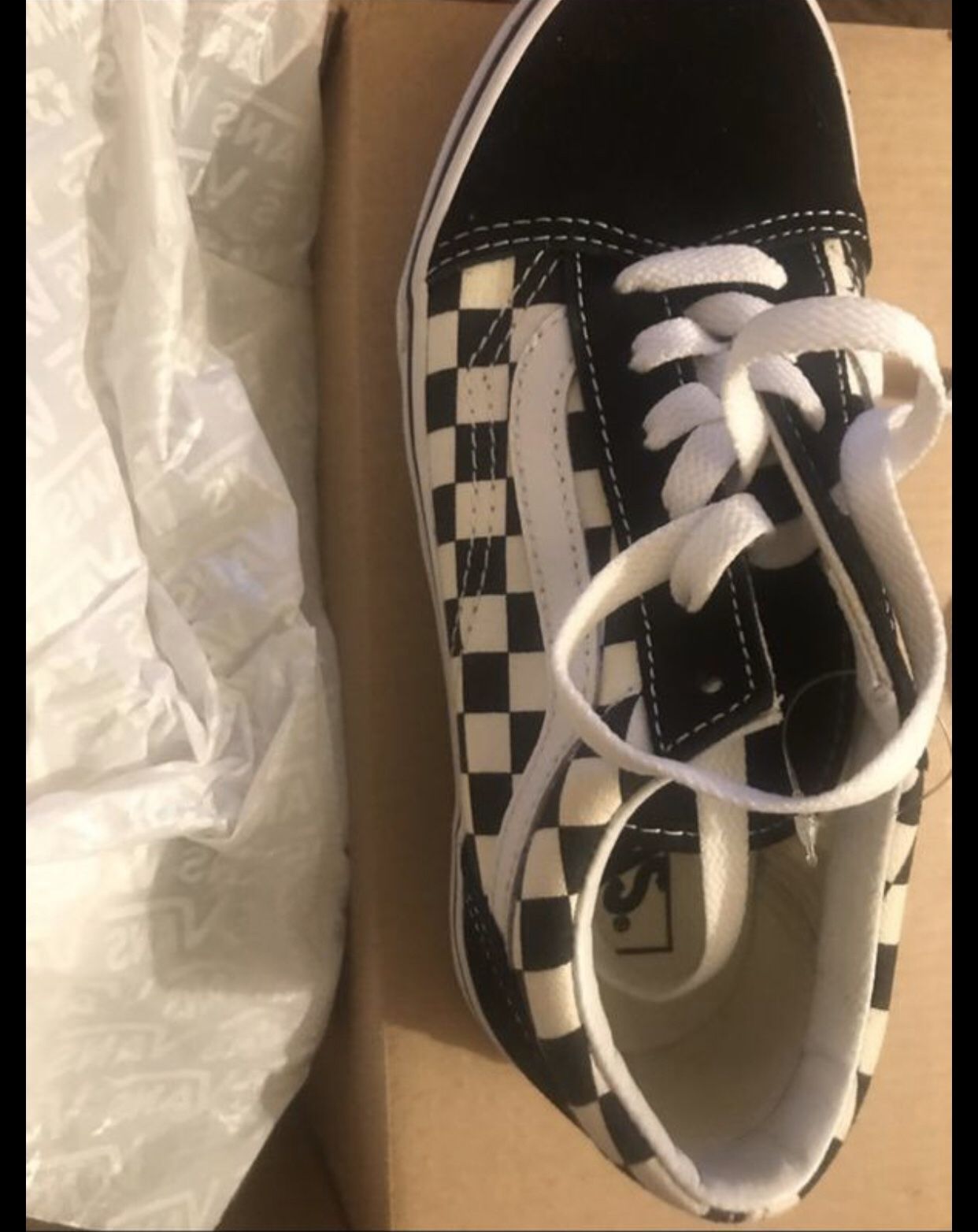 Old Skool (Primary Checker) Blk/White Vans