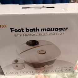 Foot Bath Massager Bubbles And Heat! 