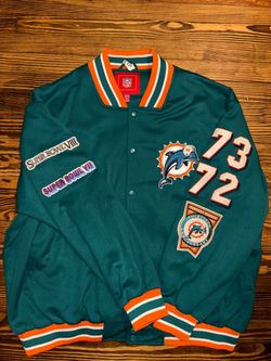Vintage Miami Dolphins Super Bowl VII VIII 13th Anniv Varsity Jacket NFL (4XL)