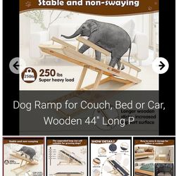 Dog Ramp for Couch, Bed or Car, Wooden 44" Long P

