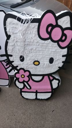 Hello kitty piñata and cutout