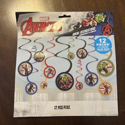 Free Avengers Swirl Party Decorations 