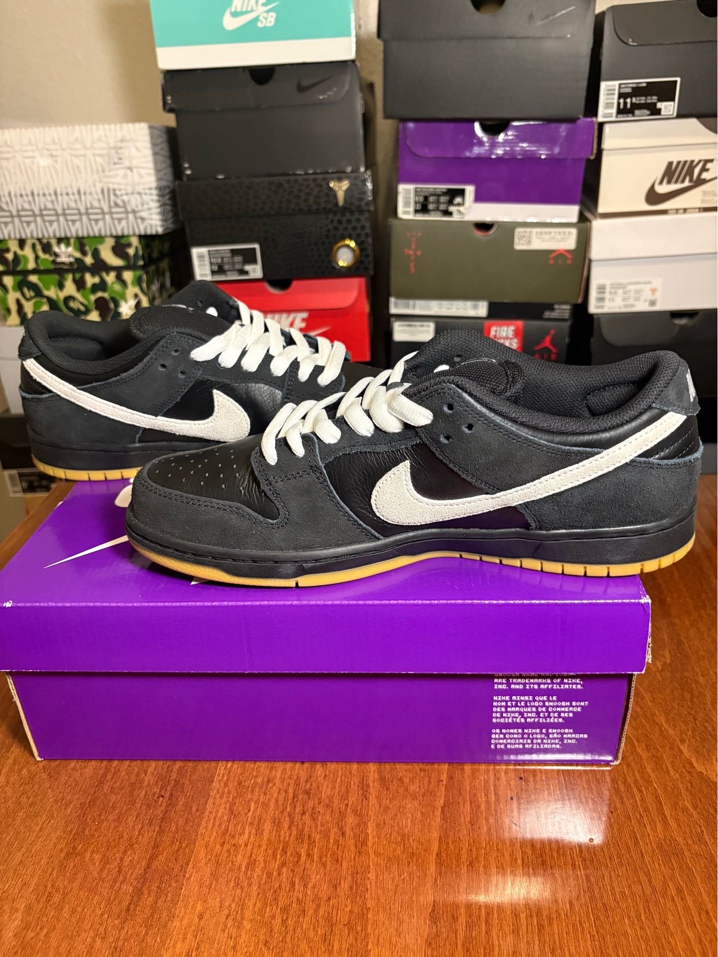 Size 11- Nike SB Dunk Low ‘Black White Gum’