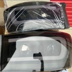 06-08 Dodge Ram LED DRL Projector Headlights Luces Focos Micas Faros Faroles Headlamps 