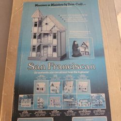 San FRANCISCAN DOLL HOUSE ORIGINAL 40 YEARS OLD/ HALF BUILT