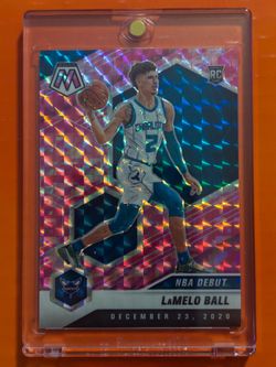 🏀 2020-21 Mosaic #262 LaMelo Ball Hornets Camo Pink Rookie Basketball Card 🏀