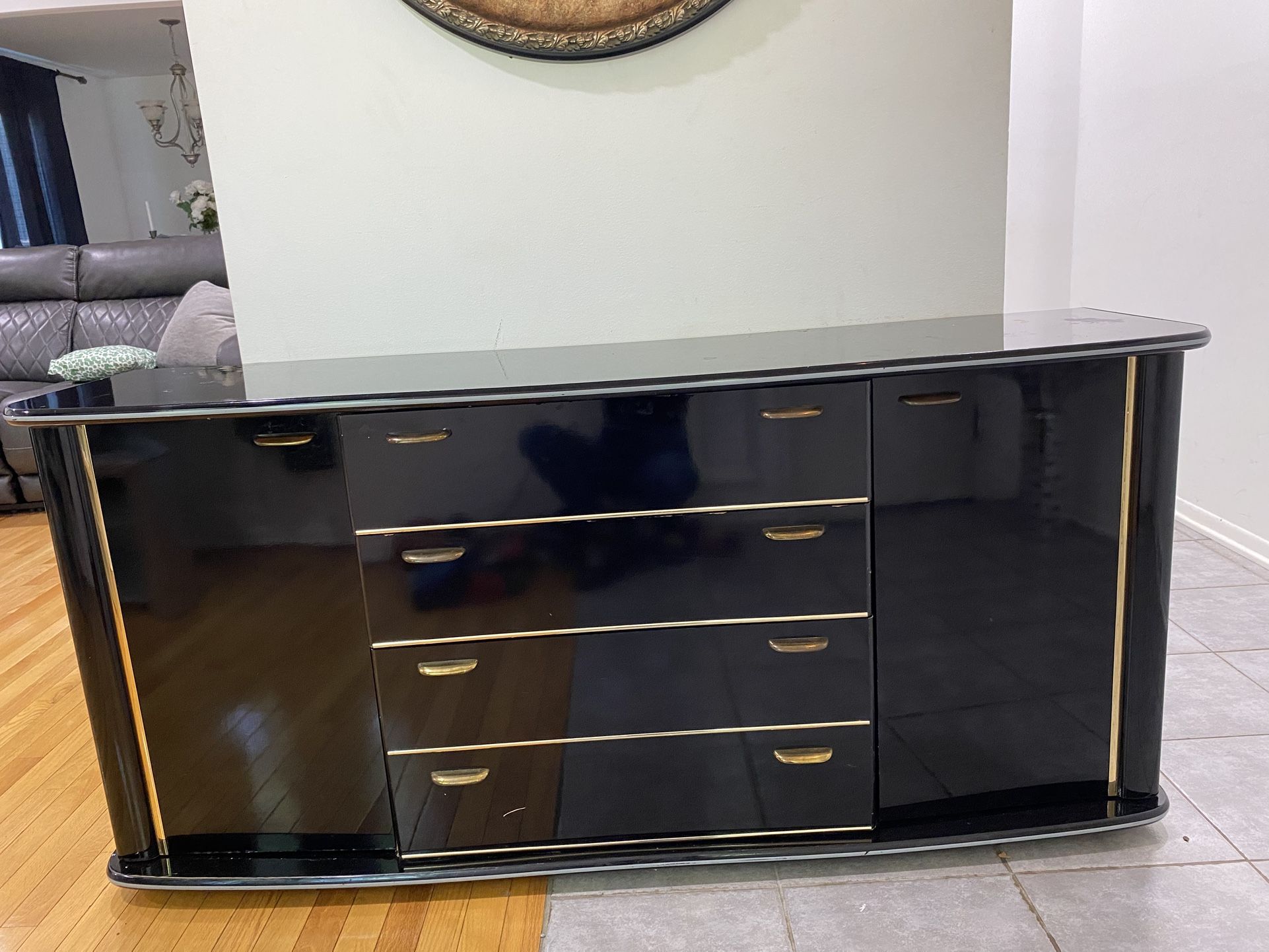 Black dresser