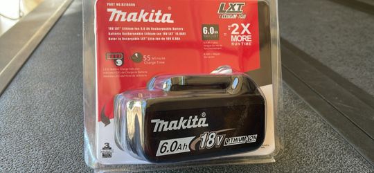 Makita Brand New 6Ah 18V LXT Lithium Ion High Capacity Battery