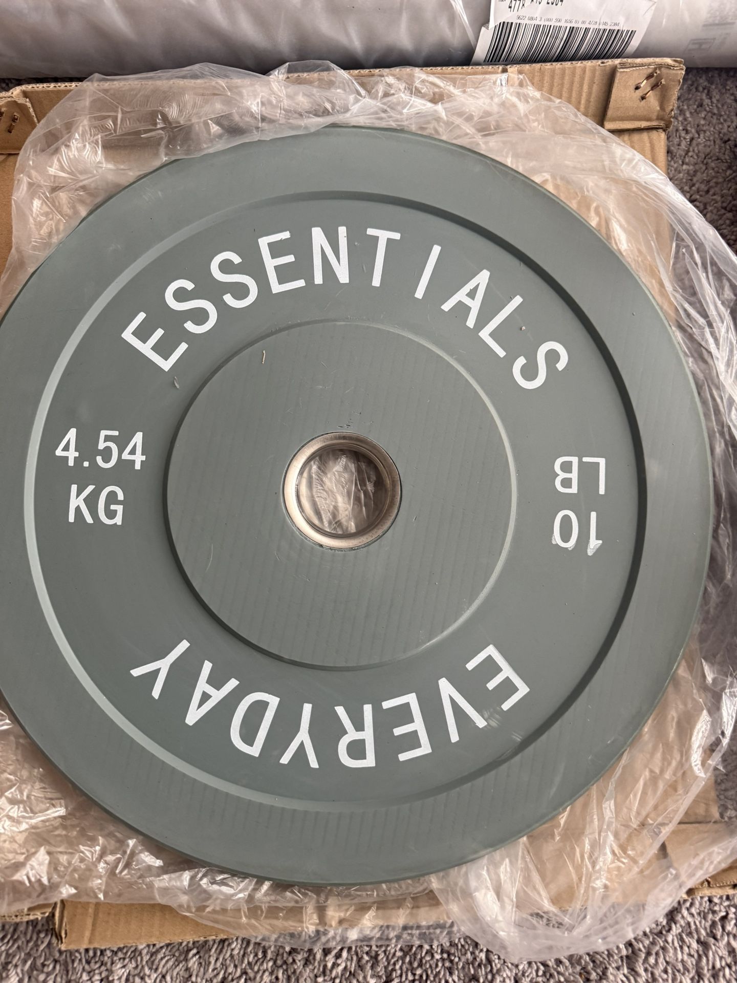 Olympic Rubber Plates With 7ft Bar