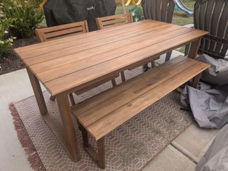 Outdoor dining table