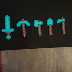 Minecraft Tools Beads Perler