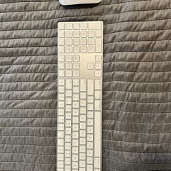 White Apple Magic Keyboard + Mouse
