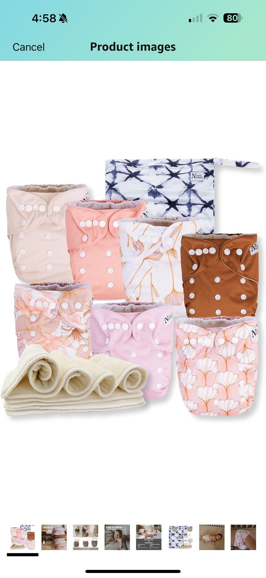 Nora’s Nursery Cloth Diapers 