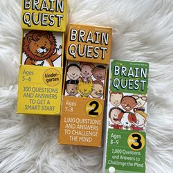 Brain Quest Cards For kindergarten, 2nd & 3rd Grade 