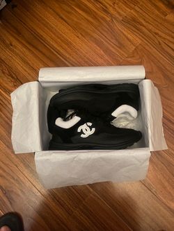 Black & White Leather CC Low Top Sneakers