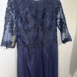 Navy Party Dress Size 16Plus