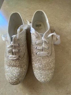Kate Spade Glitter White Keds