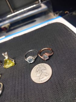 Aquamarine Birthstone Ring Set