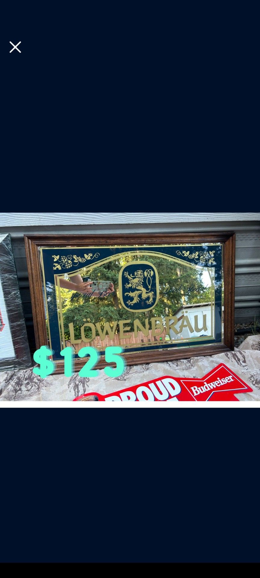 Lowenbrau Bar Mirror