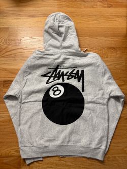 Stussy 8 ball zip up hoodie size large
