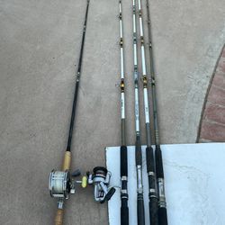 DEEP SEA FISHING RODS AND REELS
