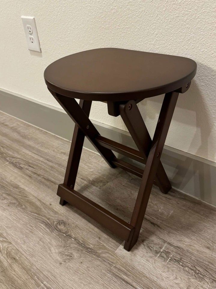 Solid Wood Folding Stool
