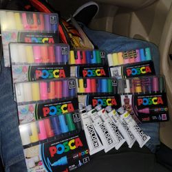 Art Supplies. Paint Markers And Acrylics 