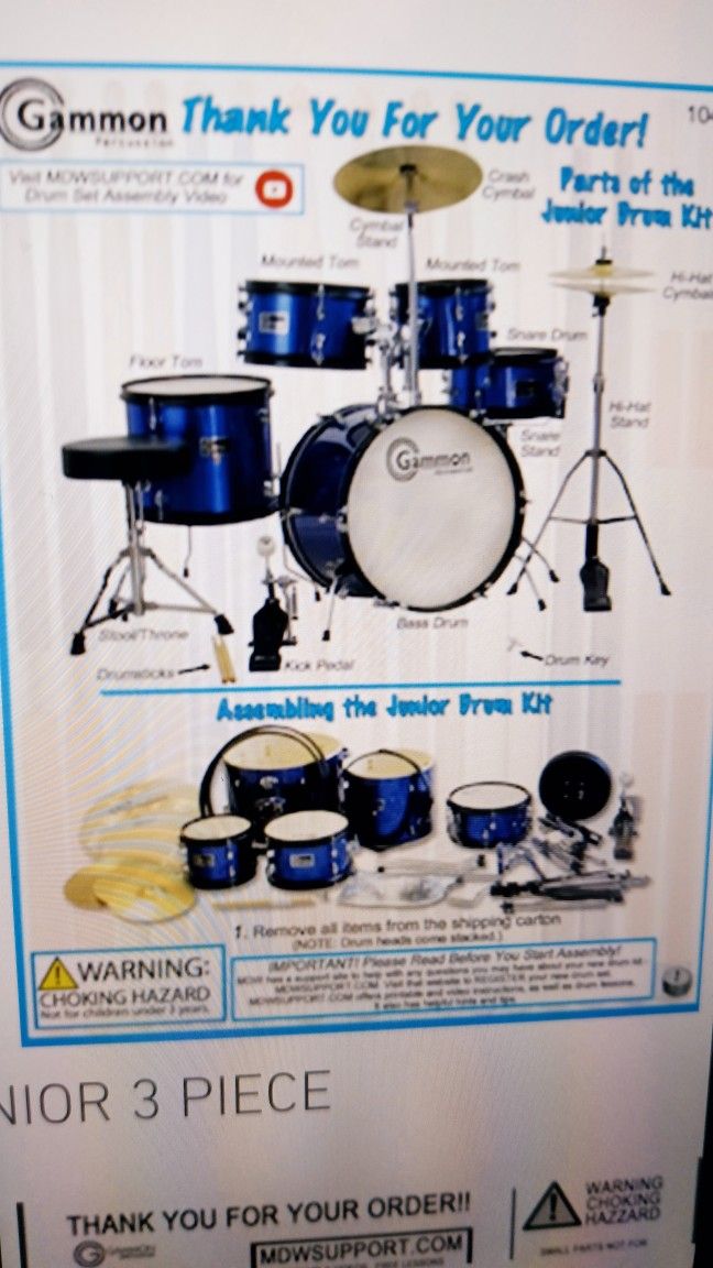 Blue Drums !! $150 Or Best Offer!!