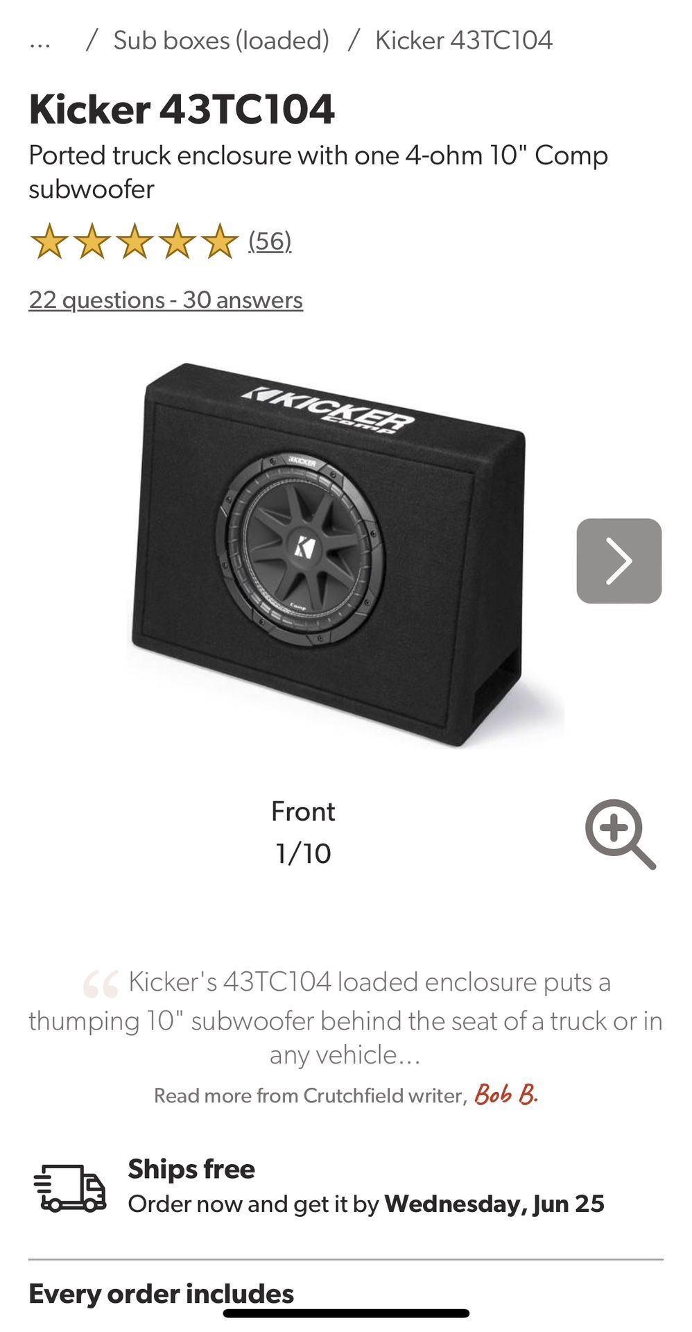 Kicker Sub And Kicker Amp