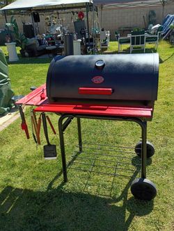 Sporty Looking Char-Griller Charcoal Barrel Grill