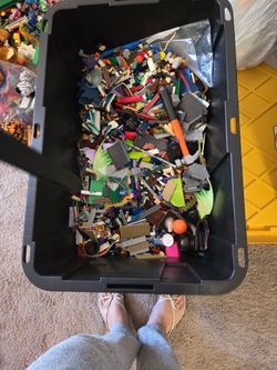 Box of Legos 100 dollars for the whole box or 5 dollars a bag