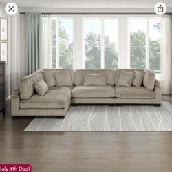 Ellery Brown Corduroy modular sectional Couch 🛋 