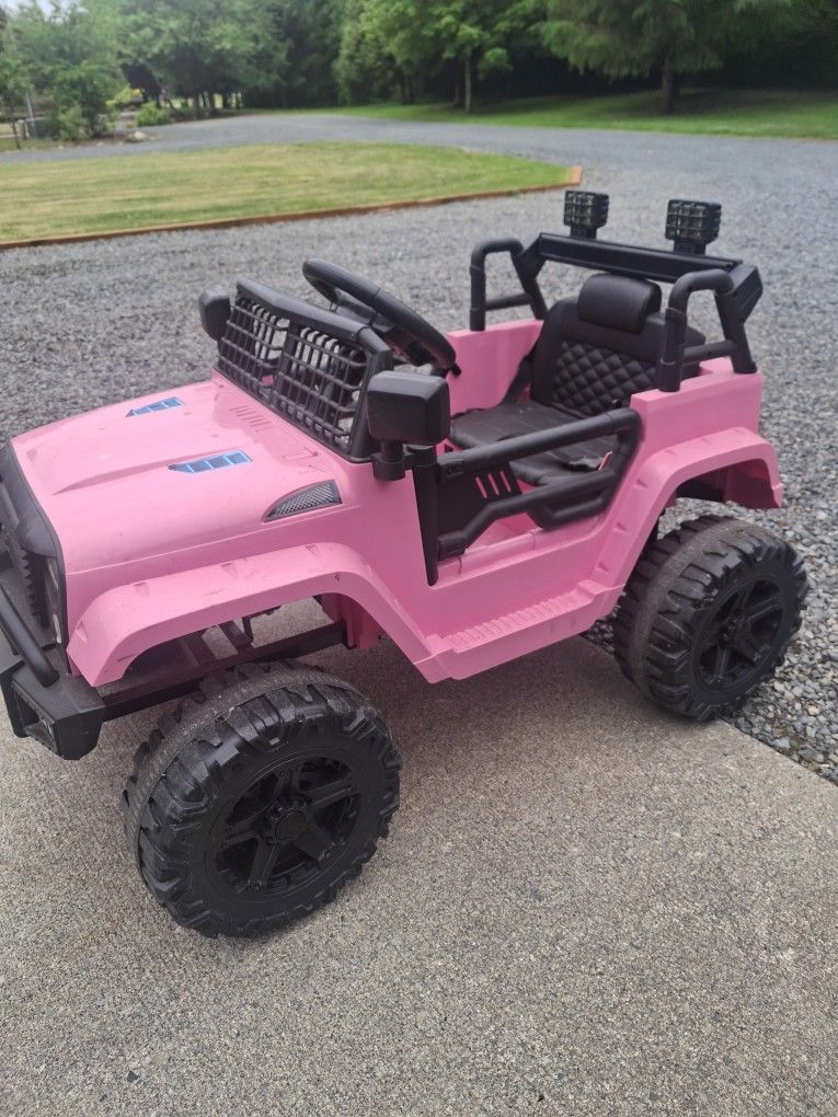 Pink Powered Jeep