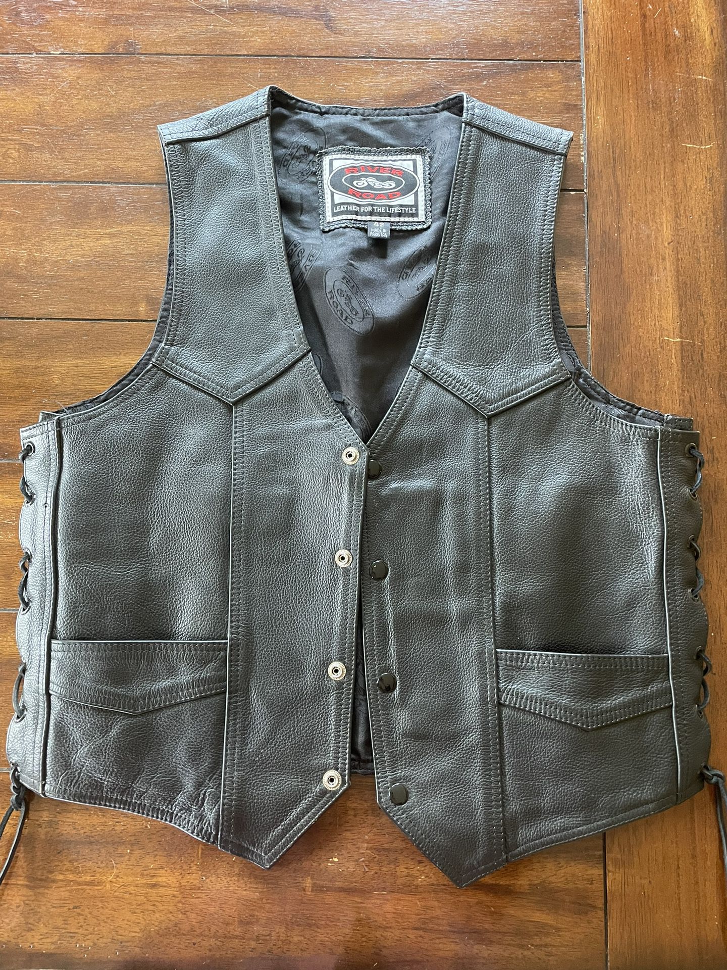 River Road Leather Vest (size 42)