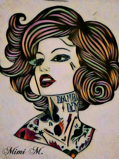 "Tattoo Sister #9" art print