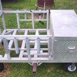 Aluminum fishing cart