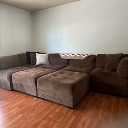 8 Peice Comfy Easy To Clean Sectional Individual Pieces  Connect 