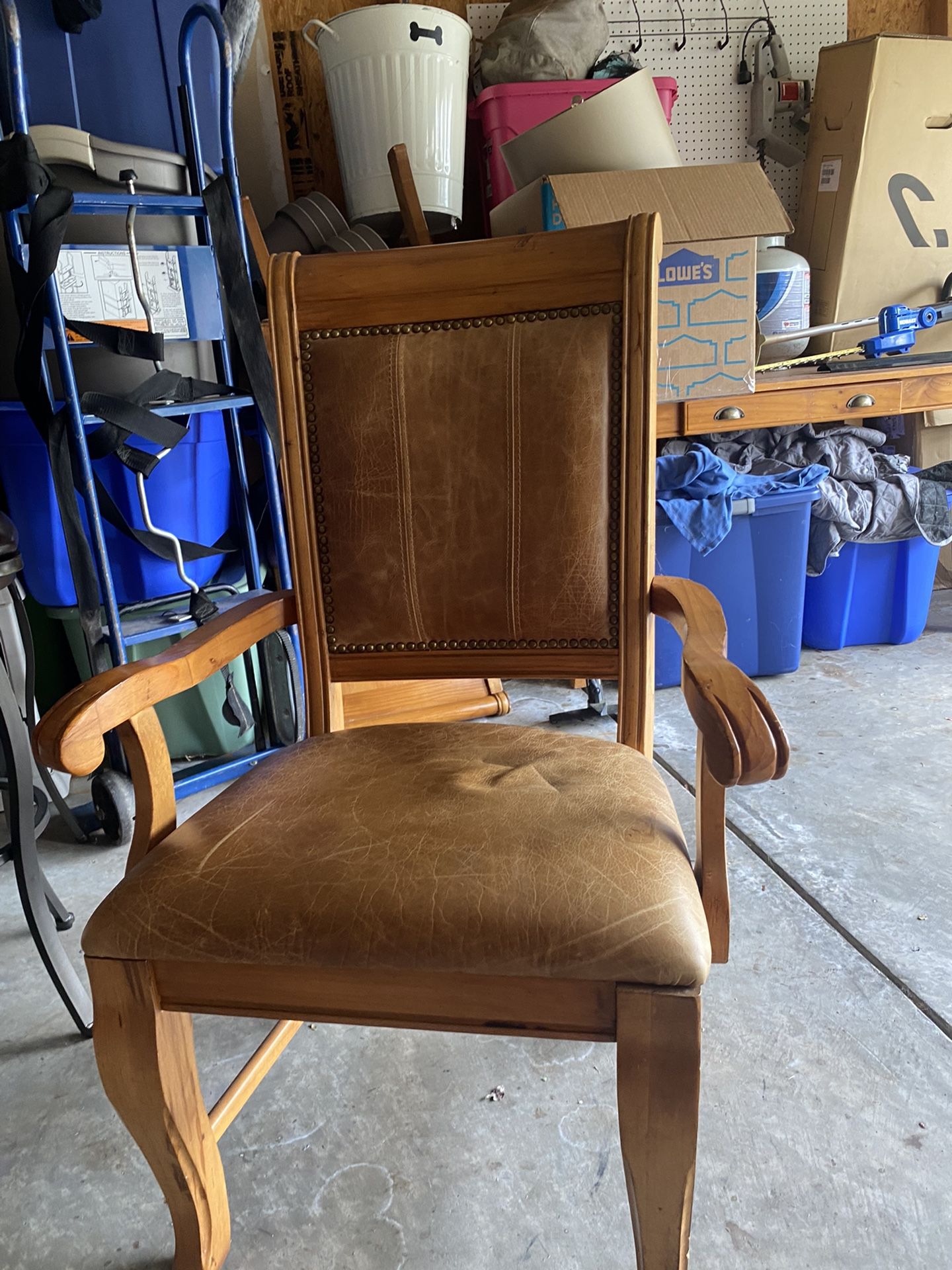 Leather Dining Chairs - Set of 6 - Broyhill Fontana