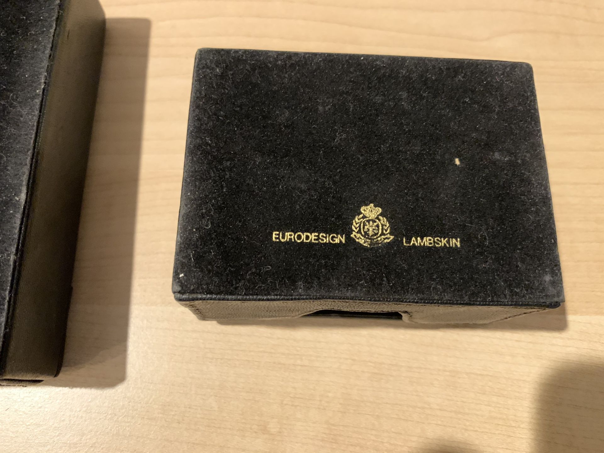 Black Leather organizer set - lamb skin leather by Euro Design