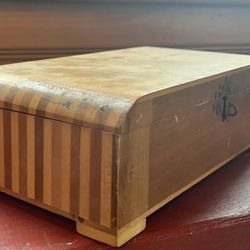 Vintage Wood Box With Love Letter