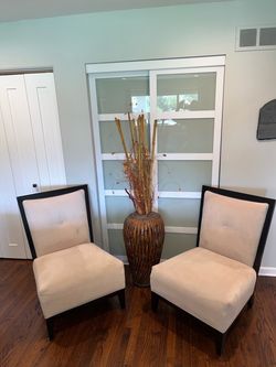 Beautiful luxury Mitchell Gold + Bob Williams Slipper Chairs