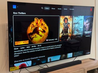 LG C1 77” inch 4K OLED SmartTV  (FREE surround sound system and Tv console)