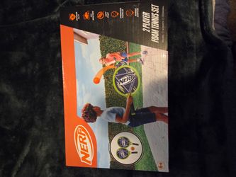 NEW Nerf 2 Player Foam Tennis Set Franklin Sports Outdoor Game Sealed