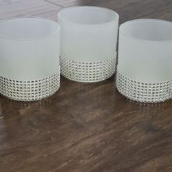 Candle Holders with Rhinestones 