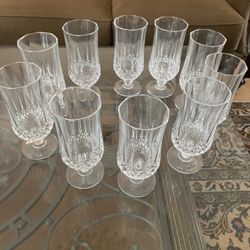 Gorgeous Crystal Pedestal Tall Glasses   