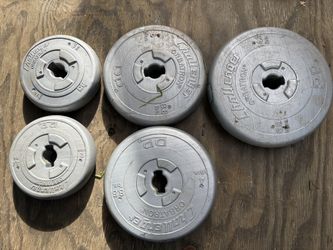 Cement / plastic weight plates 