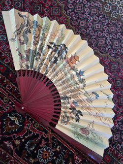 Chinese art collectibles hand fan