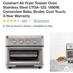 Cuisineart Air Fryer Toaster Oven